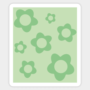 pattern flower aesthetic green Sticker